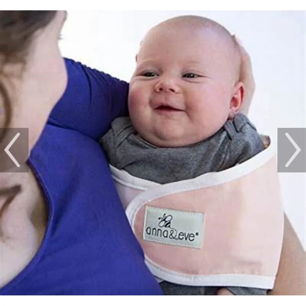 Anna & Eve Swaddle Strap Arms Only Baby Swaddle Pink (Small) Cotton